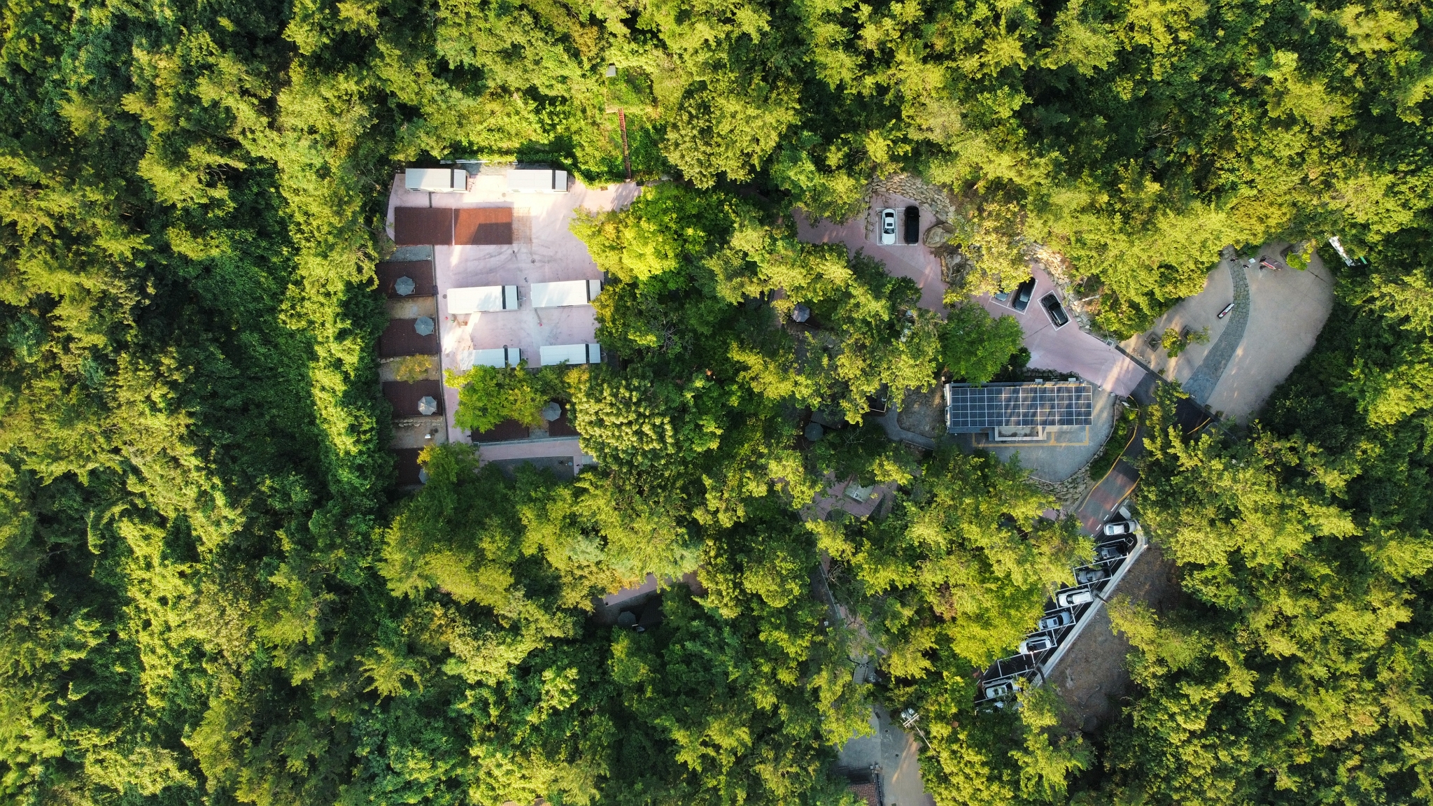 야영장 항공사진