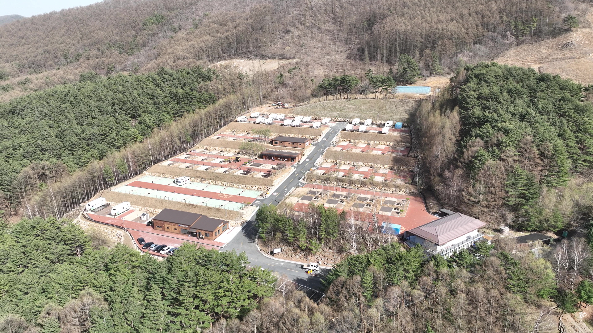 야영장 항공사진